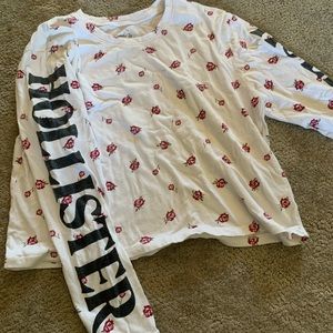 Hollister rose crop top